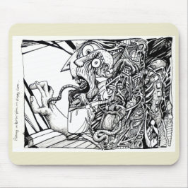 Flyr i terror från ett tomt rum... musmatta