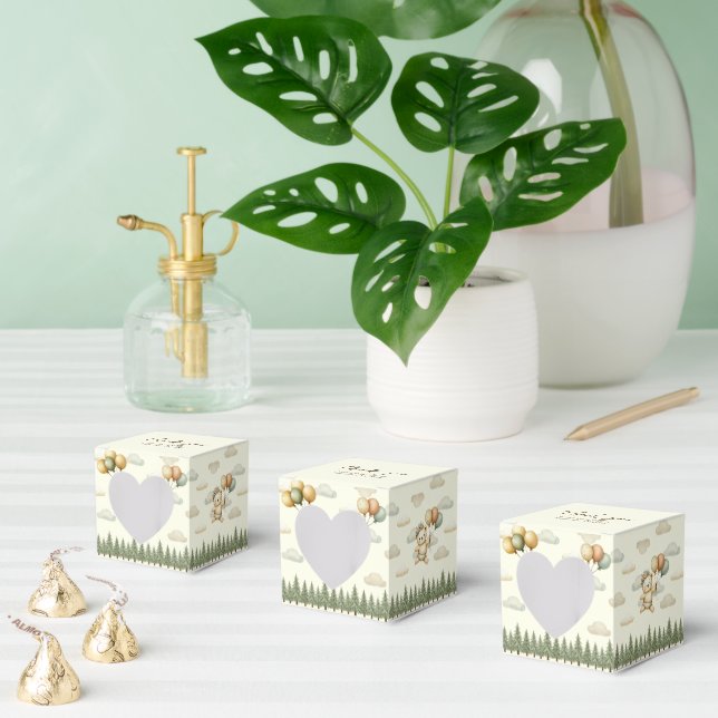 Flyt Bear Äventyr Baby Shower Tack Presentaskar (Multipel)