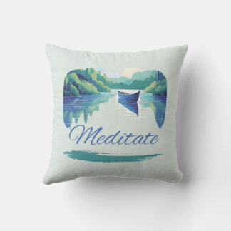 Flyt, Breathe, Meditate - Peacnice River Dreams Kudde