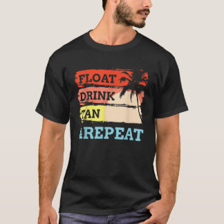 flyt dryck än upprepa Summer Swimming Beach Bassän T Shirt