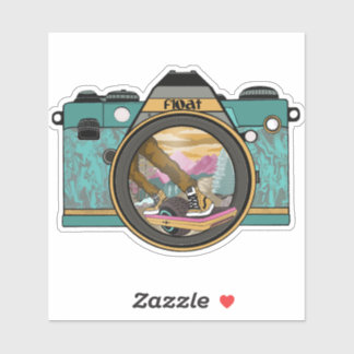 Flyt Kamera Trippy Sticker Klistermärken