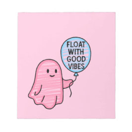 Flyt med bra Vibes söta boodesign Anteckningsblock