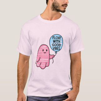 Flyt med bra Vibes söta boodesign T Shirt