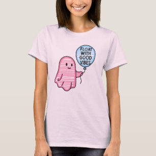 Flyt med bra Vibes söta boodesign T Shirt