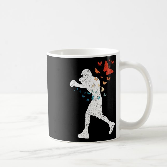 Flyt som Butterfly Sting Bee Boxer Kärlek Boxing S Kaffemugg (Höger)