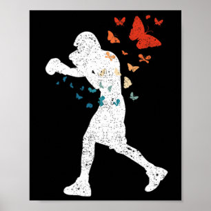 Flyt som Butterfly Sting Bee Boxer Kärlek Boxing S Poster