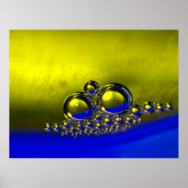 Flyta Abstrakt Bubbles Colorful Background Poster (Framsidan)