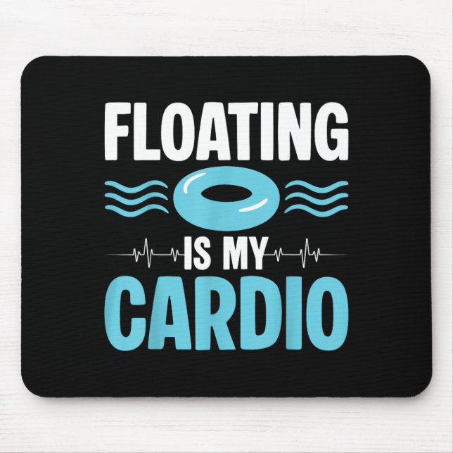 Flyta är min kondition ol Fitness Humor Musmatta (Framsidan)