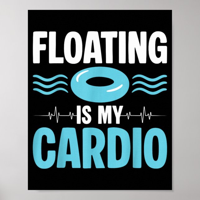 Flyta är min kondition ol Fitness Humor Poster (Framsidan)