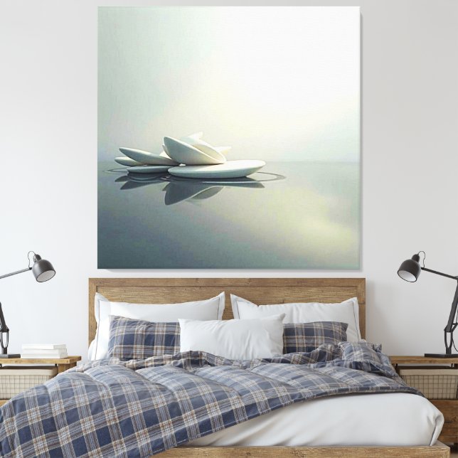 Flyta benen från stendesign canvastryck (Insitu (sovrum))