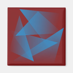 Flyta blå fragment magnet