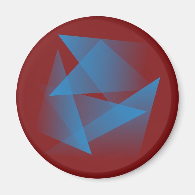 Flyta blå fragment magnet (Framsidan)