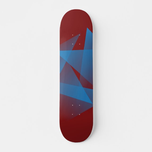 Flyta blå fragment mini skateboard bräda 18,5 cm (Framsida)