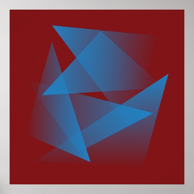 Flyta blå fragment poster (Framsidan)