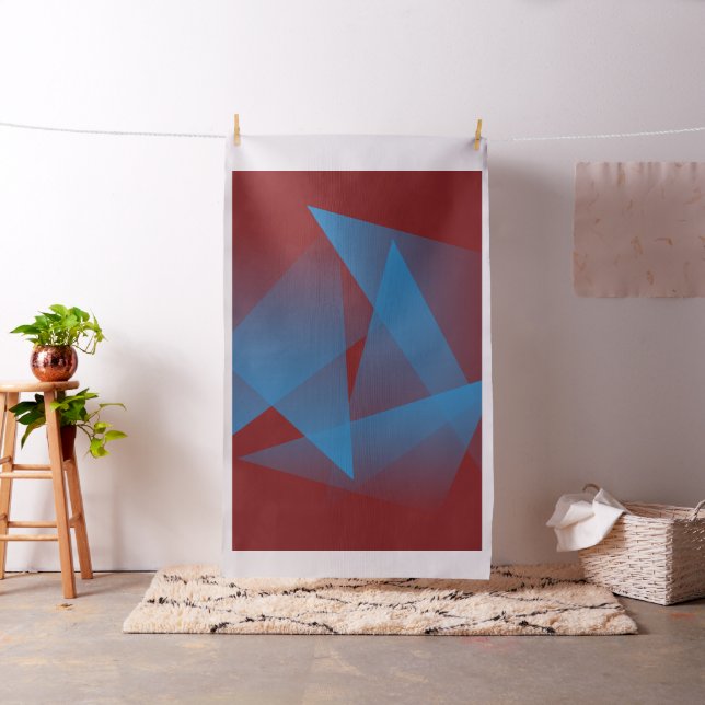 Flyta blå fragment tyg (In Situ)