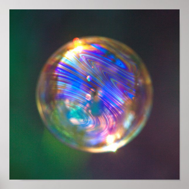 Flyta bubbelreflektion poster (Framsidan)