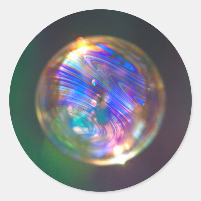 Flyta bubbelreflektion runt klistermärke (Framsida)