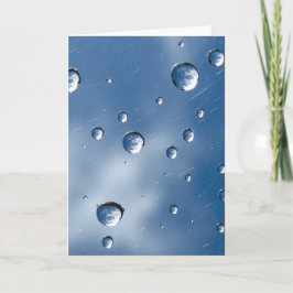 Flyta dammdroppar - spärra moln - poesi kort
