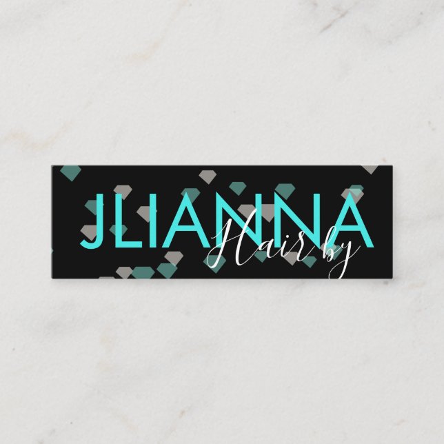 Flyta Diamonds Makeup Salon Nagel Eyelash Mini Visitkort (Framsida)