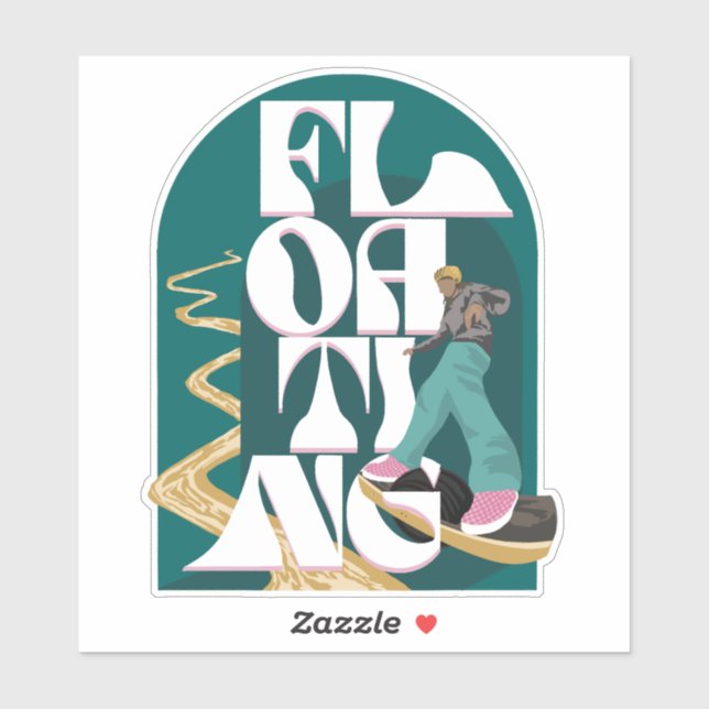 Flyta fästmärke klistermärken (Ark)