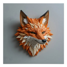 Flyta foxskulptur perfect poster
