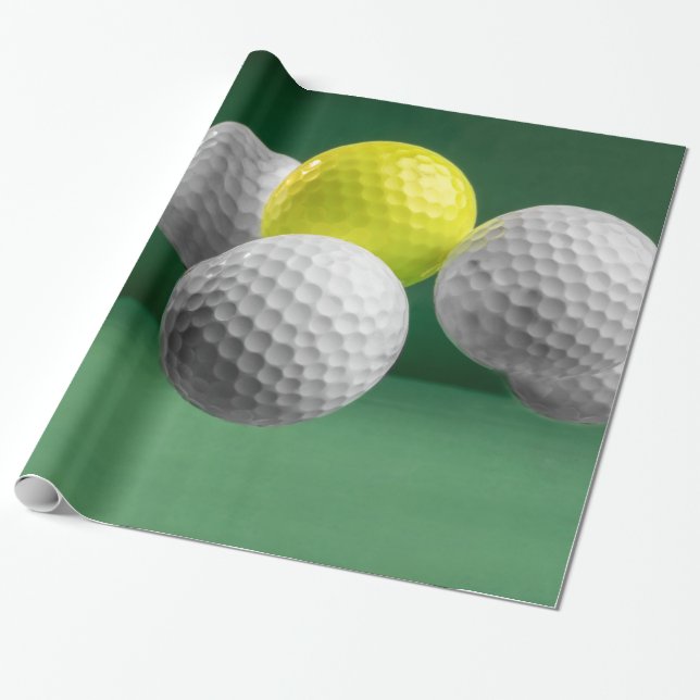 Flyta Golf Bollar Wrapping Papper Presentpapper (Utrullad)