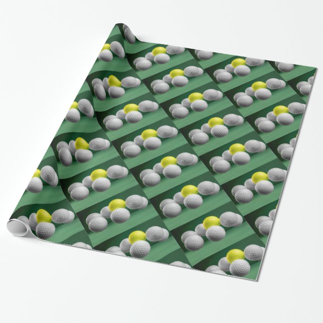Flyta Golf Bollar Wrapping Papper Presentpapper (Utrullad)