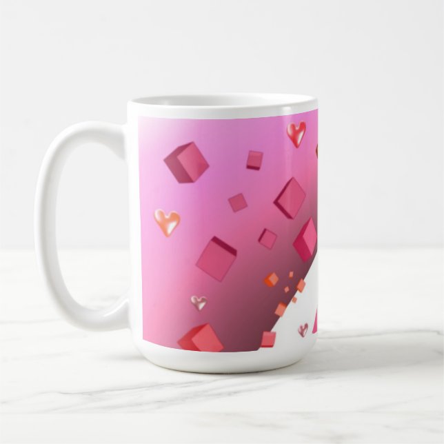 Flyta Hearts och Cubes Kaffemugg (Vänster)