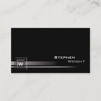 Flyta hörnmonogramkub, modern Anpassningsbar Färg Visitkort