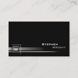 Flyta hörnmonogramkub, modern Anpassningsbar Färg Visitkort