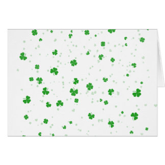 Flyta klöver hälsningskort