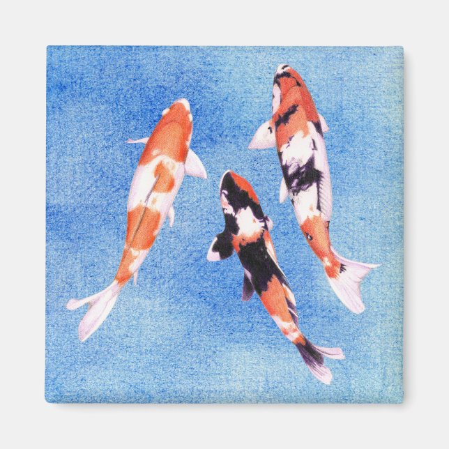 Flyta Koi Blue Magnet (Framsidan)