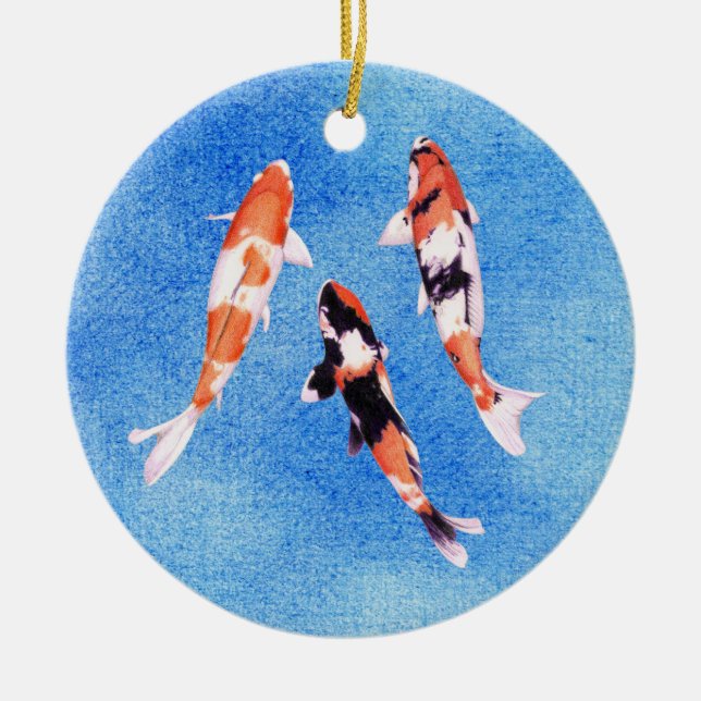 Flyta Koi blue Ornament (Framsidan)