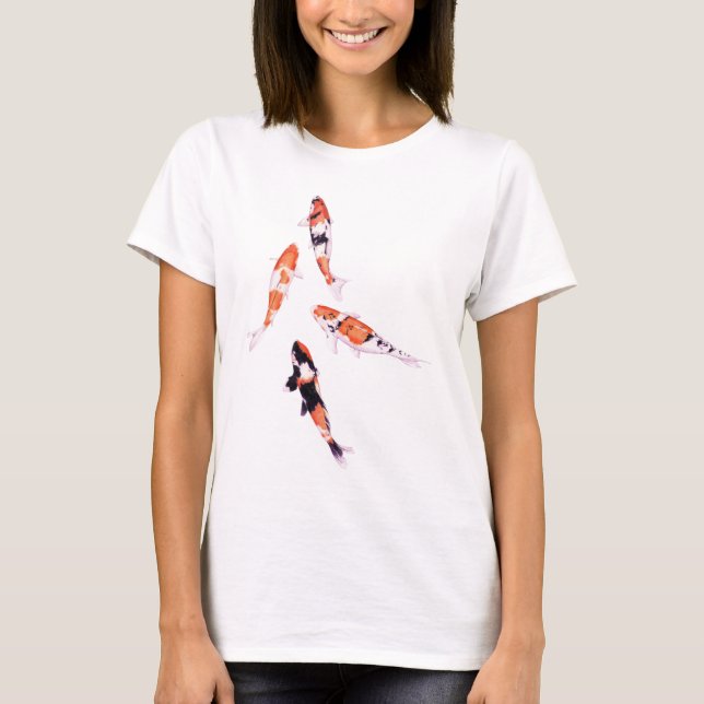 Flyta Koi White T-shirt (Framsida)