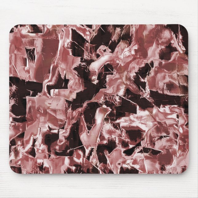 Flyta koppar- eller klippblad över mörkaste röda musmatta (Framsidan)