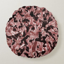 Flyta koppar- eller klippblad över mörkaste röda rund kudde