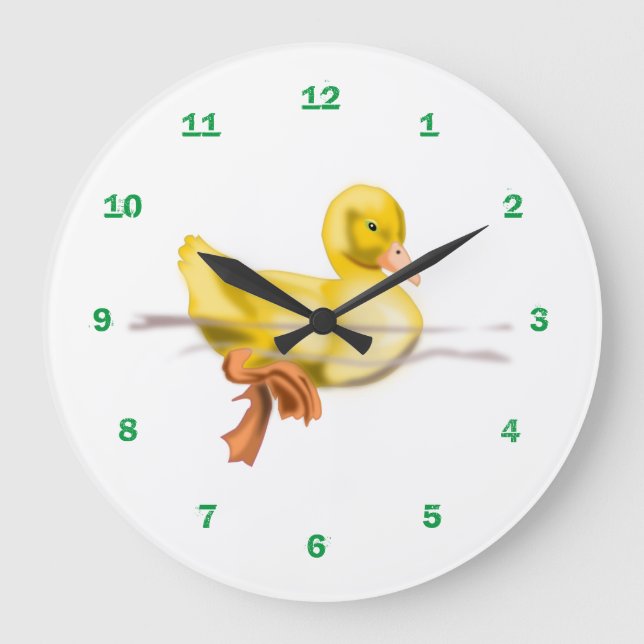 Flyta Little Cute Duckling - Stor Klocka (Framsida)