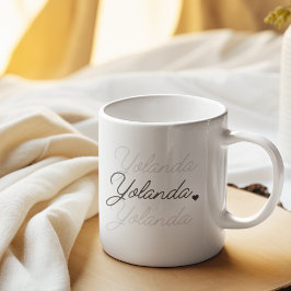 Flyta Namnteckning toning Kaffemugg