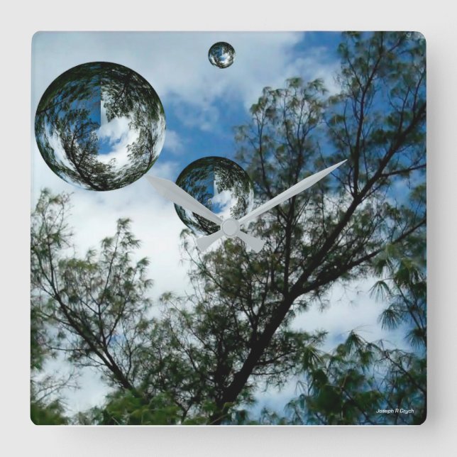 Flyta Orbs Fyrkantig Klocka (Framsida)