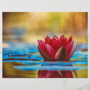 Flyta Red Lotus Scrapbook Papper