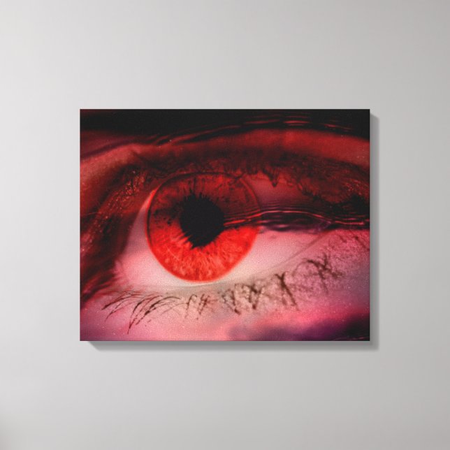 Flyta Red Öga Art Wall Canvas (Framsida)