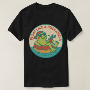 Flyta som en piratgroda t shirt