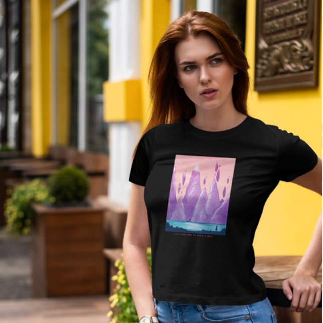Flyta Sten Fantasy liggande T Shirt (Skapare uppladdad)
