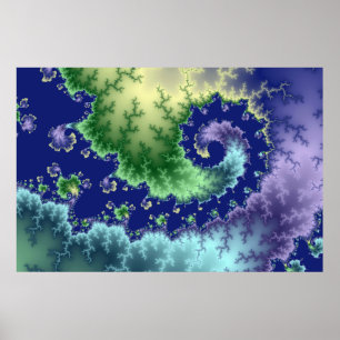 Flyta ut - Fractalaffischen Poster