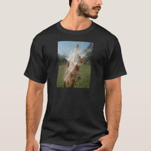 Flyta utskrift/grafik av mjölkbaserade frön t shirt