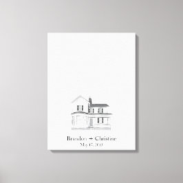 Flyta vägbok för hemfingeravtryck canvastryck