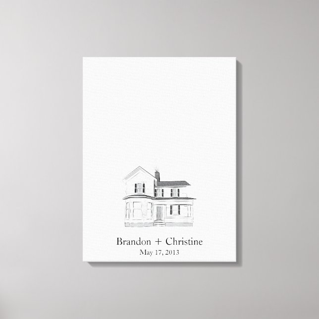 Flyta vägbok för hemfingeravtryck canvastryck (Framsida)