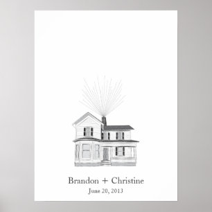 Flyta vägbok för hemfingeravtryck poster