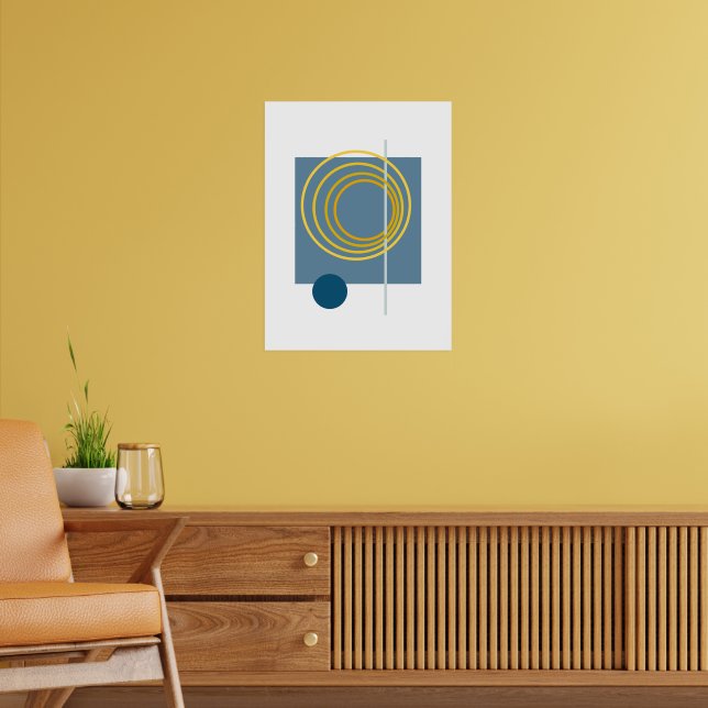 FLYTANDE ABSTRAKT 5 POSTER (Vardagsrum 2)