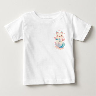 Flytande angelkatt - Whimsisk Pastel Fantasy Art T Shirt